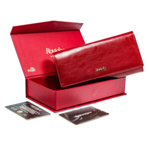 ROVICKY 8805-BPRN RFID ādas maks sievietēm
