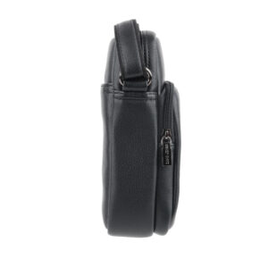 DAVID JONES 694402D black mākslīgās ādas soma vīriešiem - Image 4