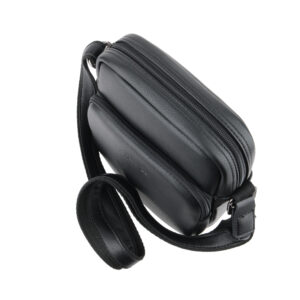 DAVID JONES 694402D black mākslīgās ādas soma vīriešiem - Image 5
