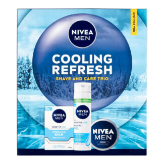 NIVEA MEN COOLING REFRESH SHAVE AND CARE TRIO dāvanu komplekts vīriešiem