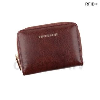 PETERSON PTN 010-HF RFID mākslīgās ādas maks sievietēm