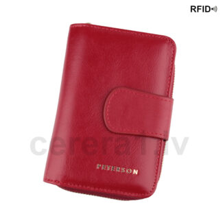 PETERSON PTN 76115-SGN RFID ādas maks sievietēm
